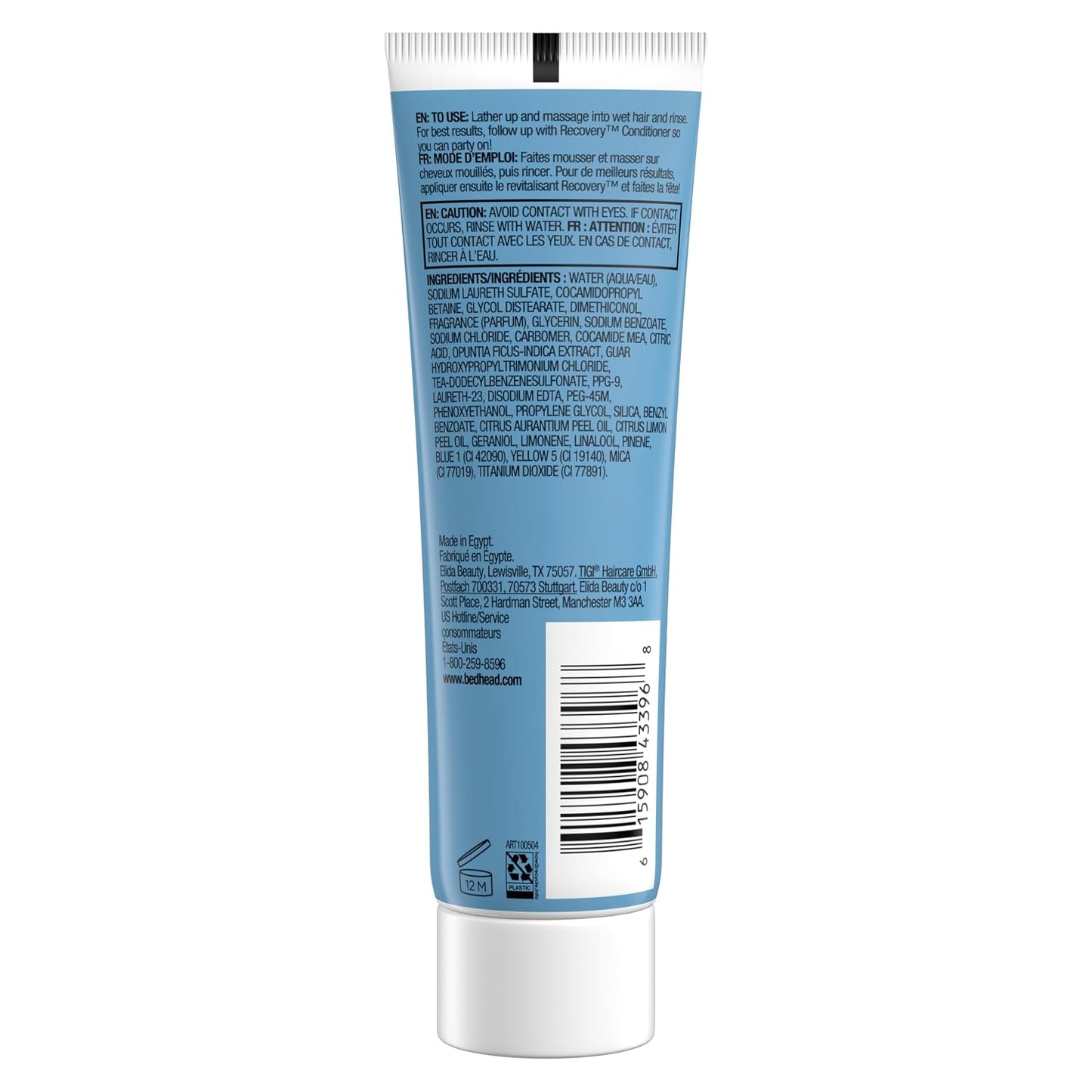 Bed Head by TIGI Recovery Shampoo, Travel Mini - 2.53 fl oz