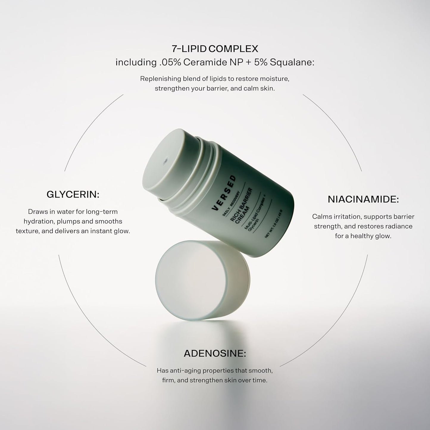 Versed Daily Recovery Rich Barrier Cream - 1.5oz