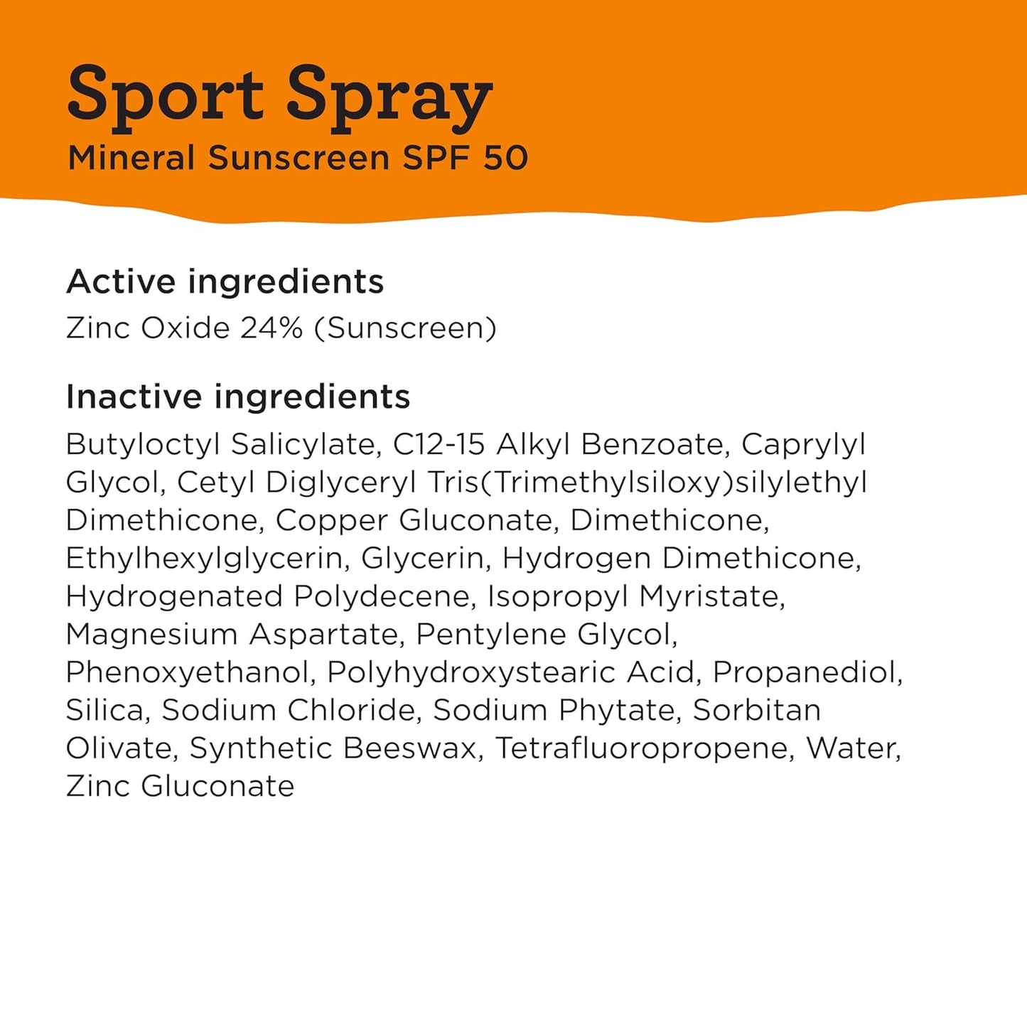 BLUE LIZARD Sport Mineral Sunscreen Spray SPF 50+ - 5 fl oz