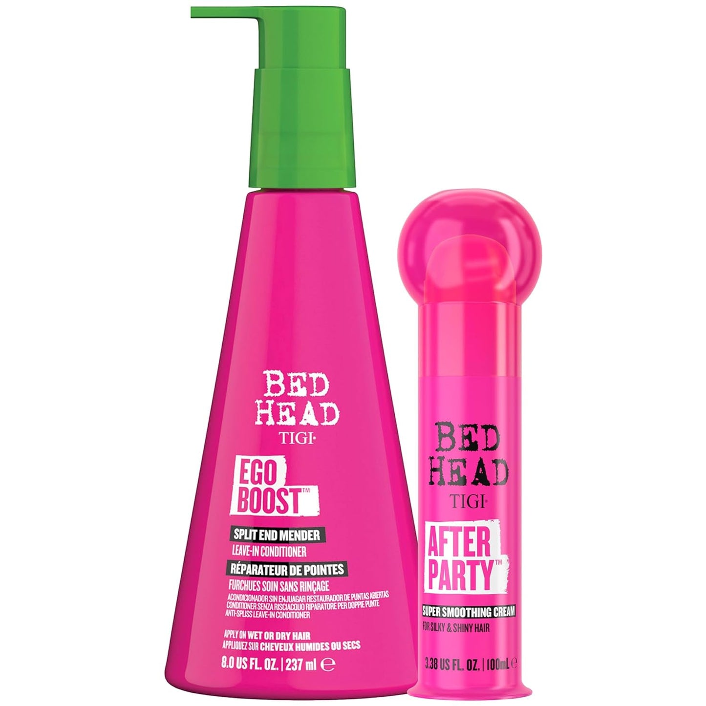 TIGI Bed Head – Ego Boost Leave-In Conditioner, + After Party Smoothing Cream