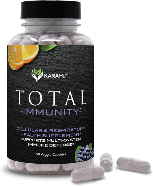 KaraMD Total Immunity Elderberry & Lysine Defense System Support Supplement 90 Tablets