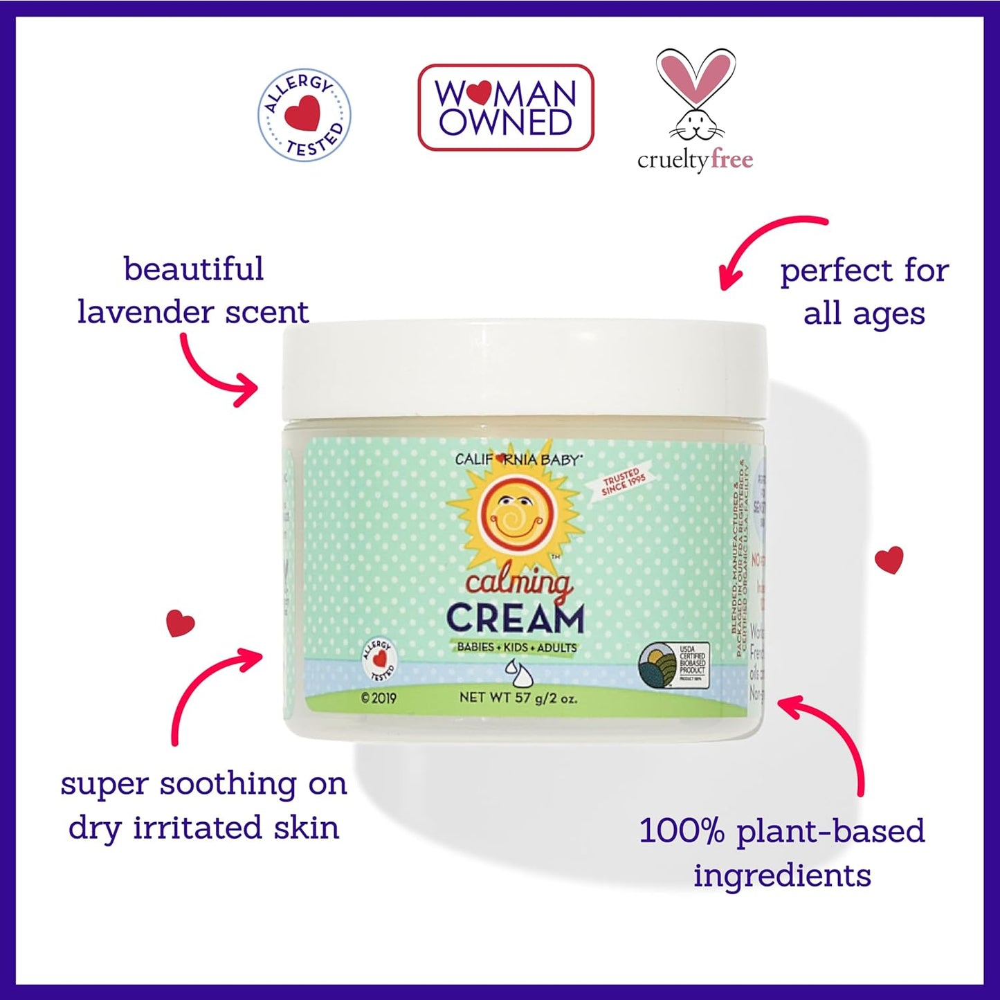 California Baby Calming Cream  2oz