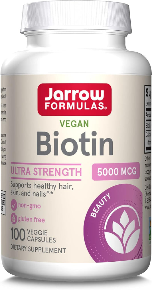 Jarrow Formulas Biotin  - 100 Veggie Capsules