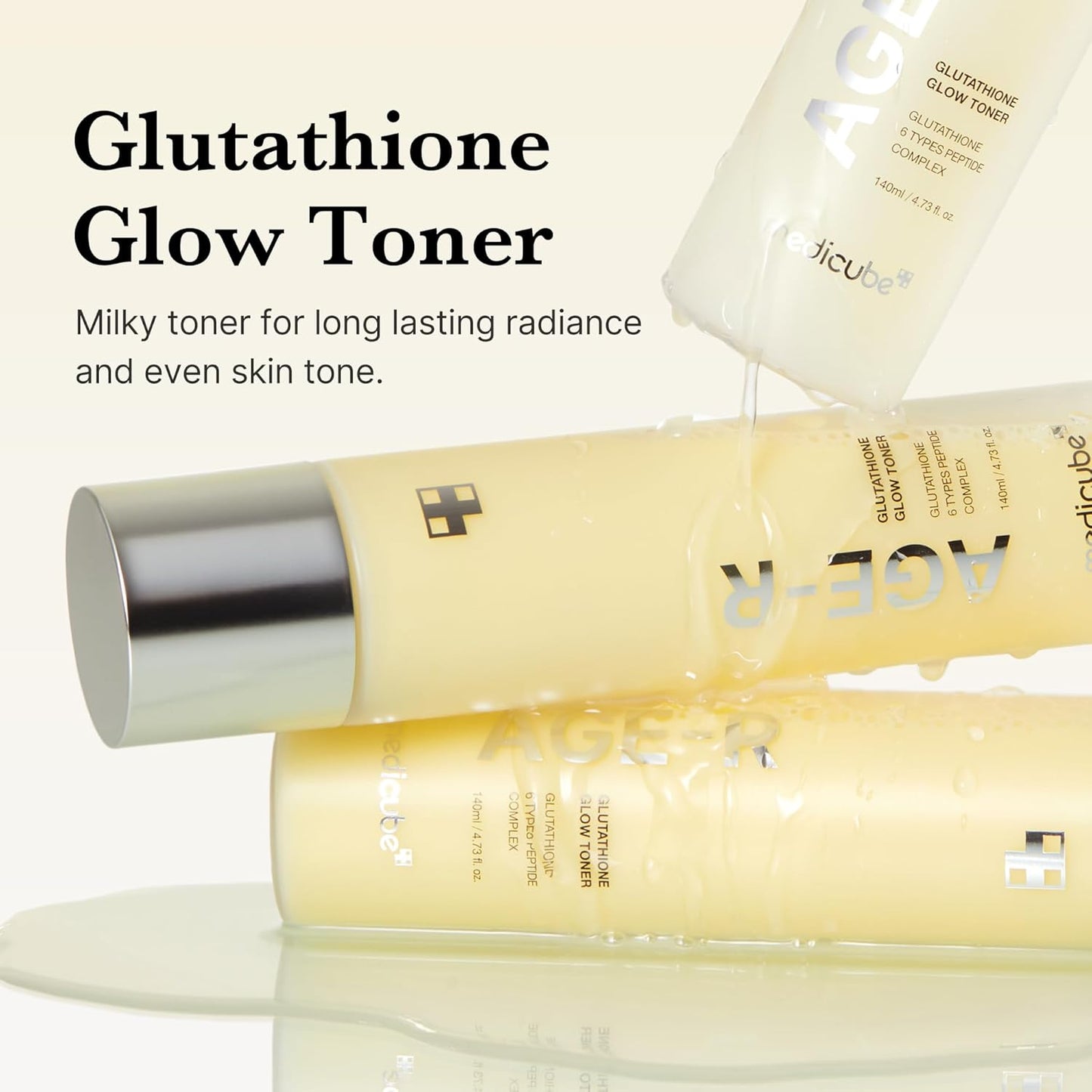 medicube Age-R Glutathione Glow Milky Toner - 4.73 fl oz