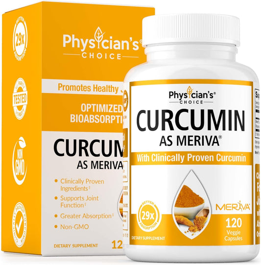 Physician's CHOICE Curcumin Meriva 500 - Clinically Studied - 120 count