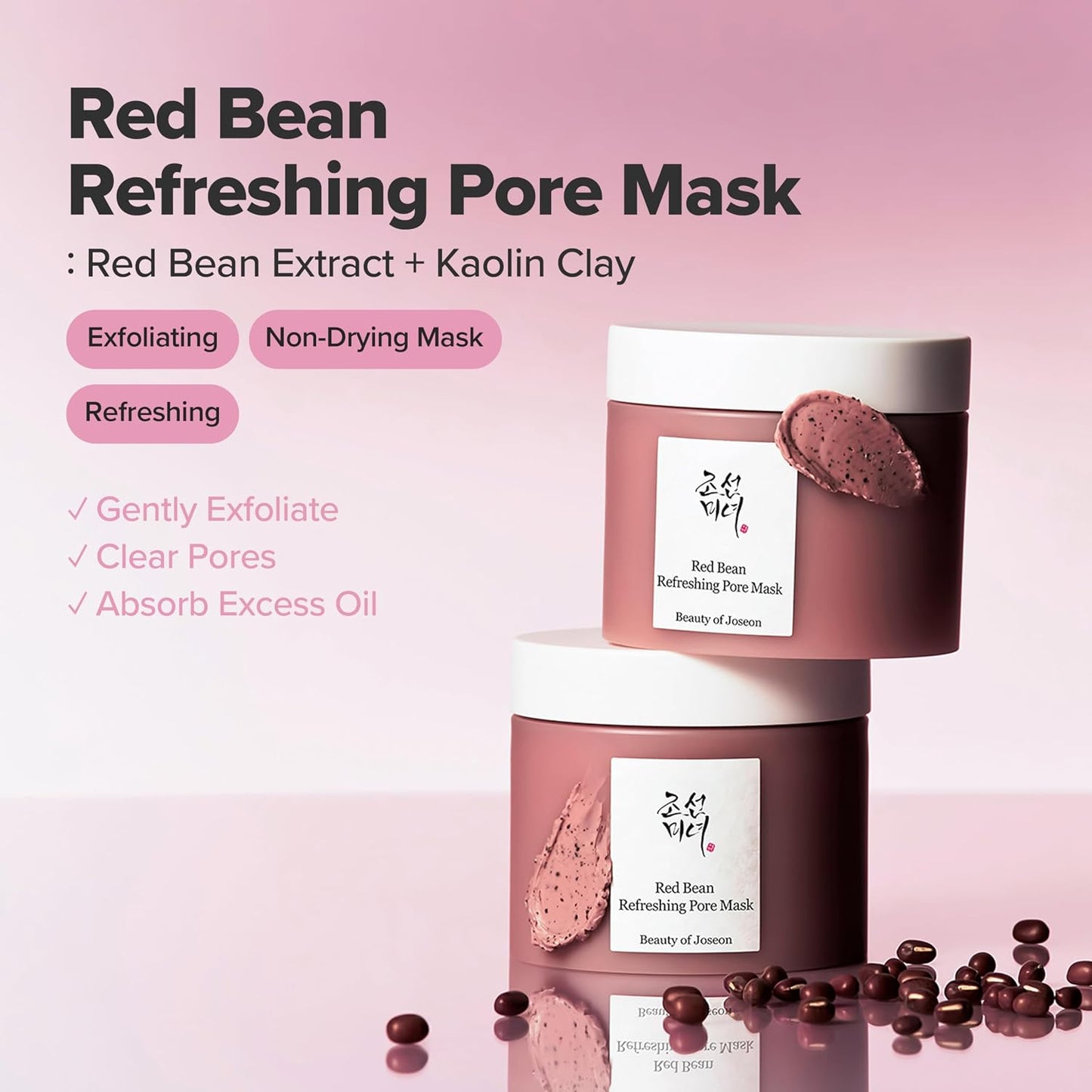 Beauty of Joseon Red Bean Pore Refreshing Mask Mud Cream - 4.73 fl.oz