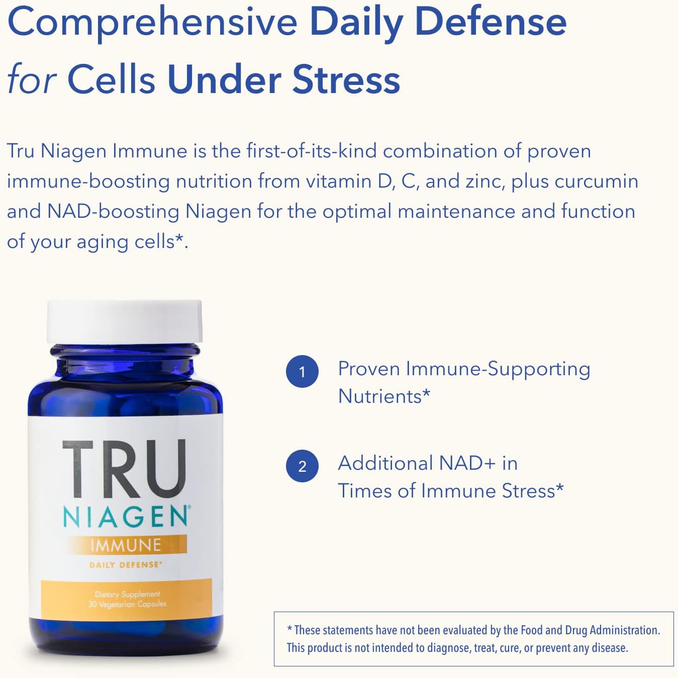 TRU NIAGEN Immune Support Supplement -30ct