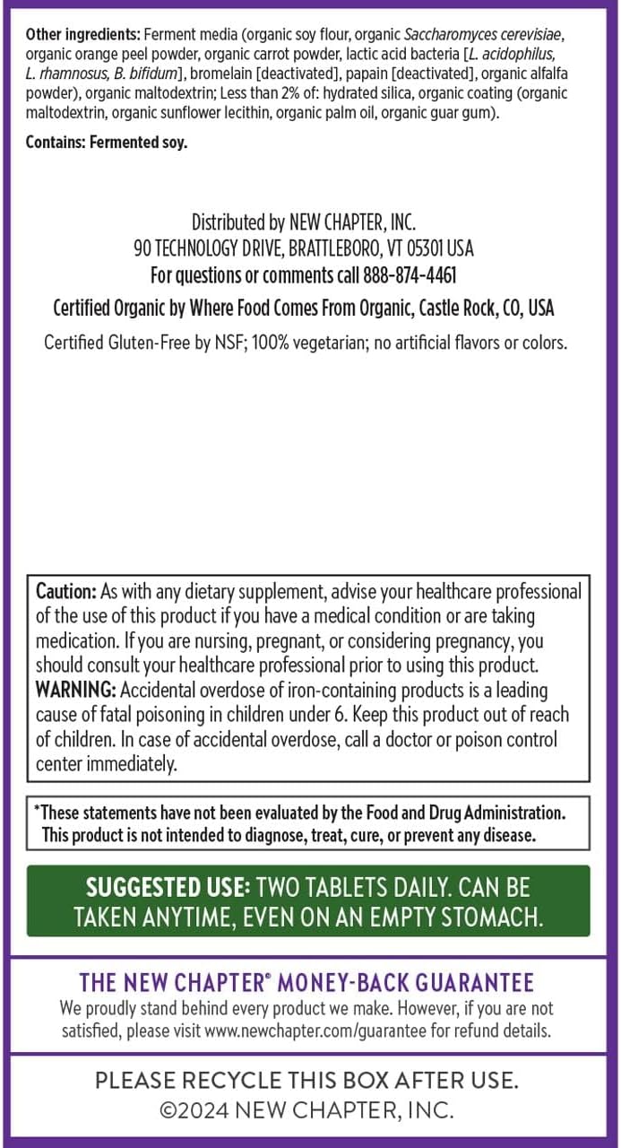 New Chapter Women's Multivitamin Advanced - 72 Count