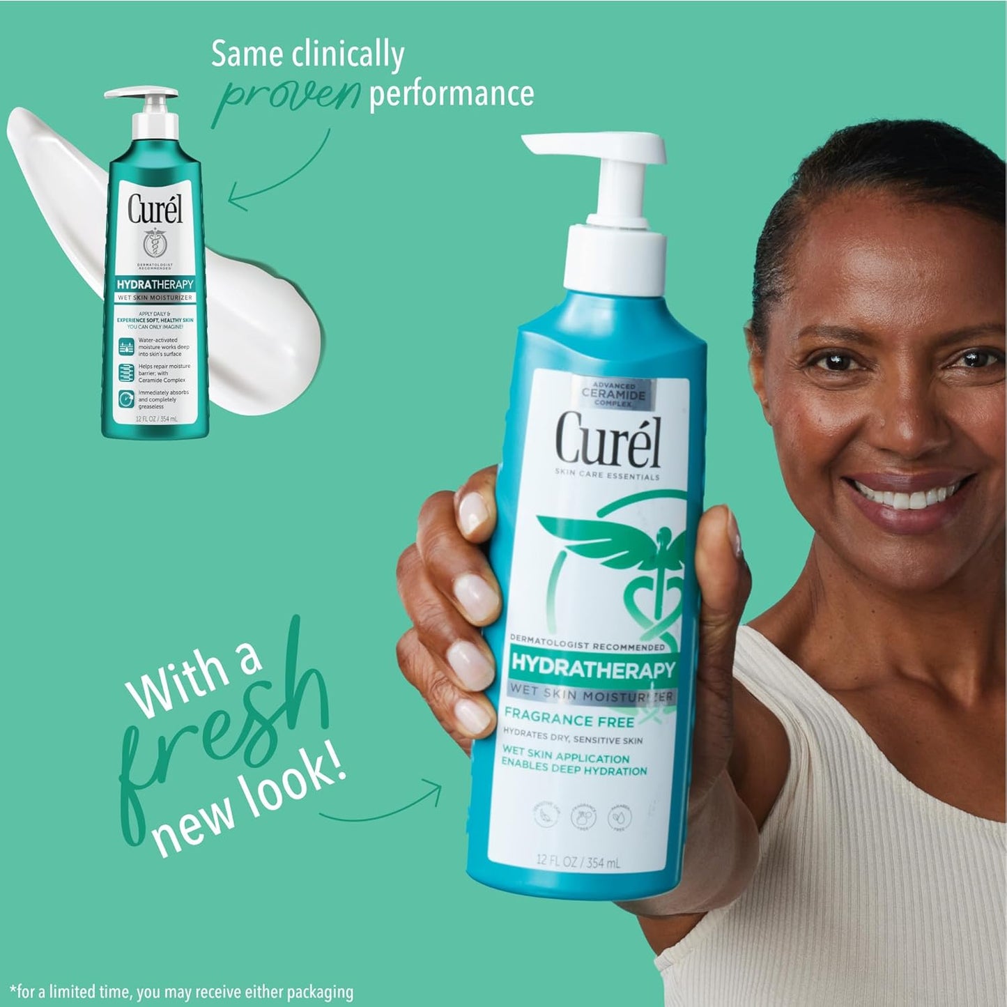 Curel Hydra Therapy In Shower Lotion, Wet Skin Moisturizer,12 Ounce