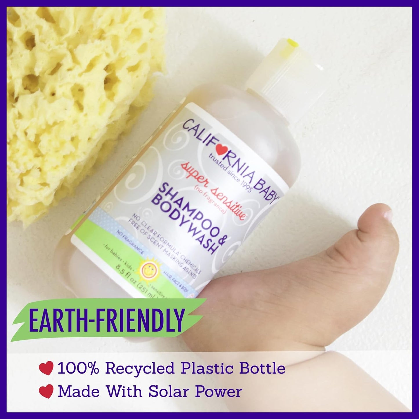 California Baby Super Sensitive Baby Shampoo and Body Wash 8.5 oz