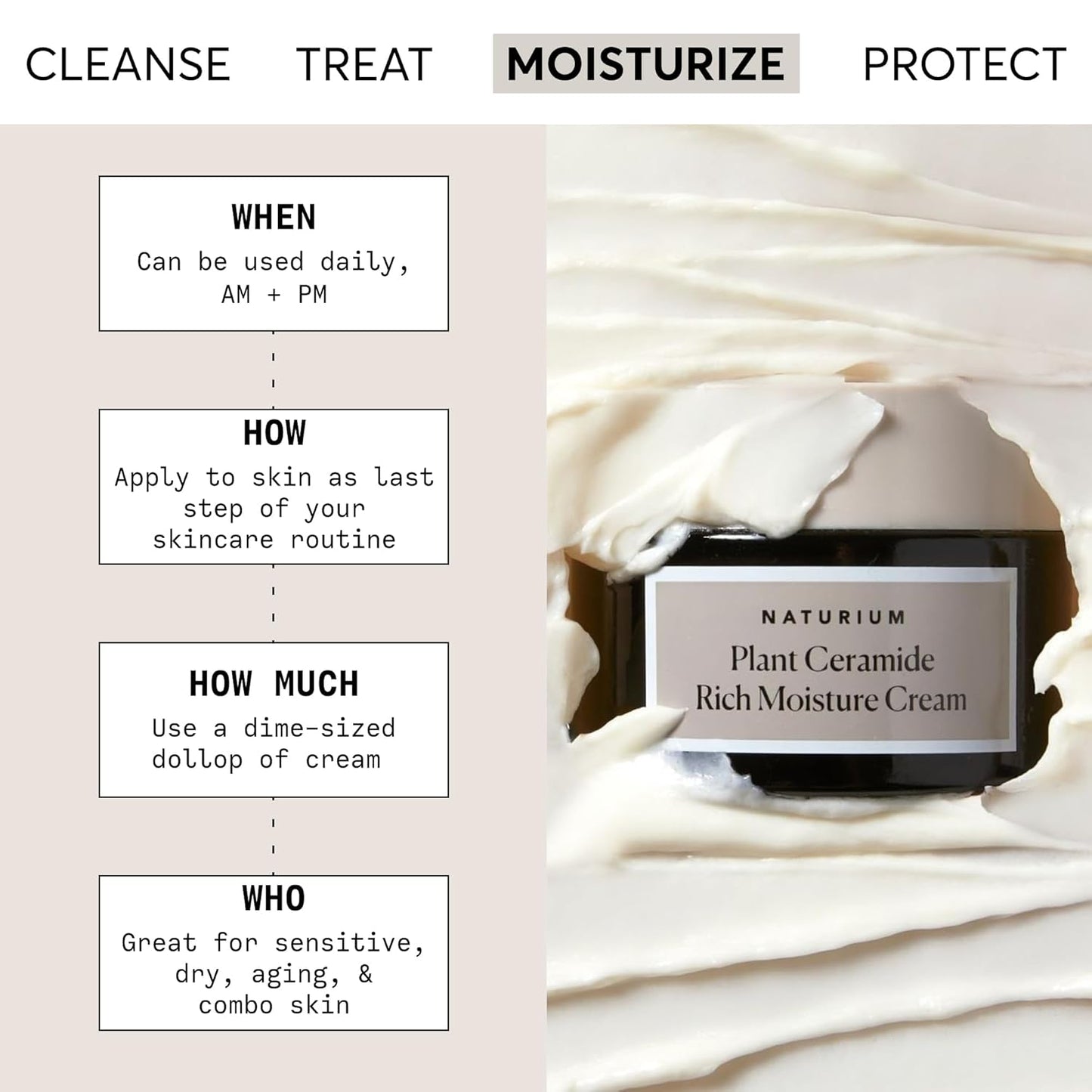 Naturium Plant Ceramide Rich Moisture Cream - 1.7 oz