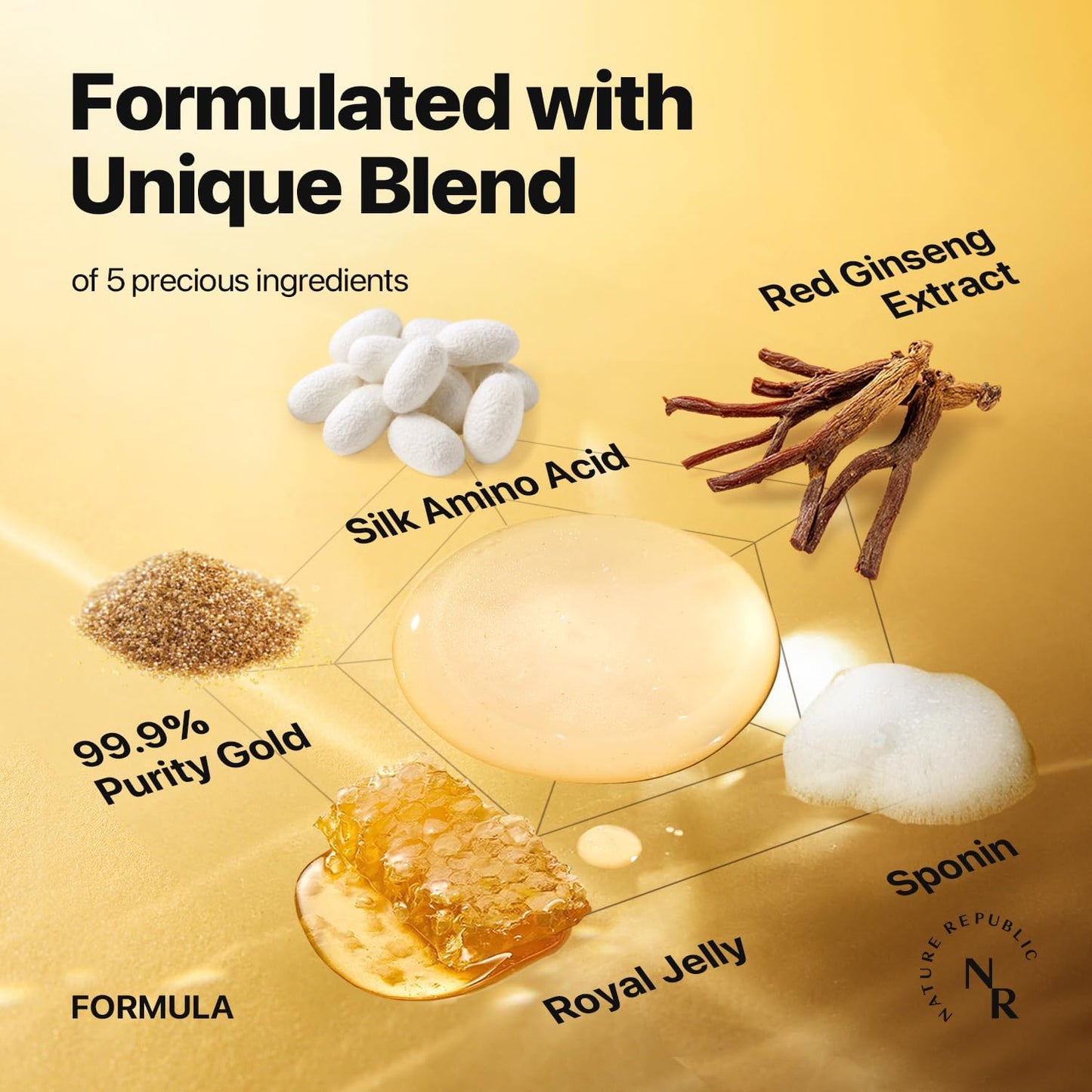 Nature Republic Ginseng Gold Silk Facial Toner - 4.39 Fl. oz.