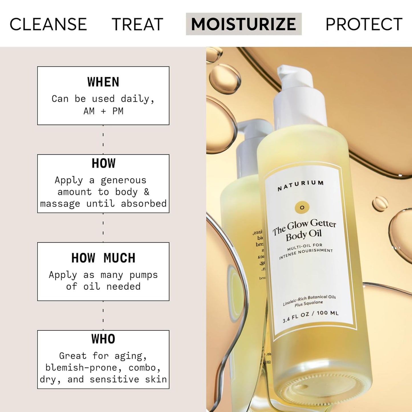 Naturium The Glow Getter Body Oil - 3.4 oz