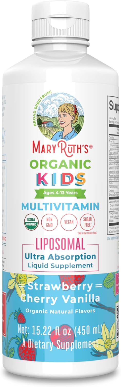 MaryRuth's Vitamin Liquid for Kids Liposomal Multivitamin 15.22 Fl Oz