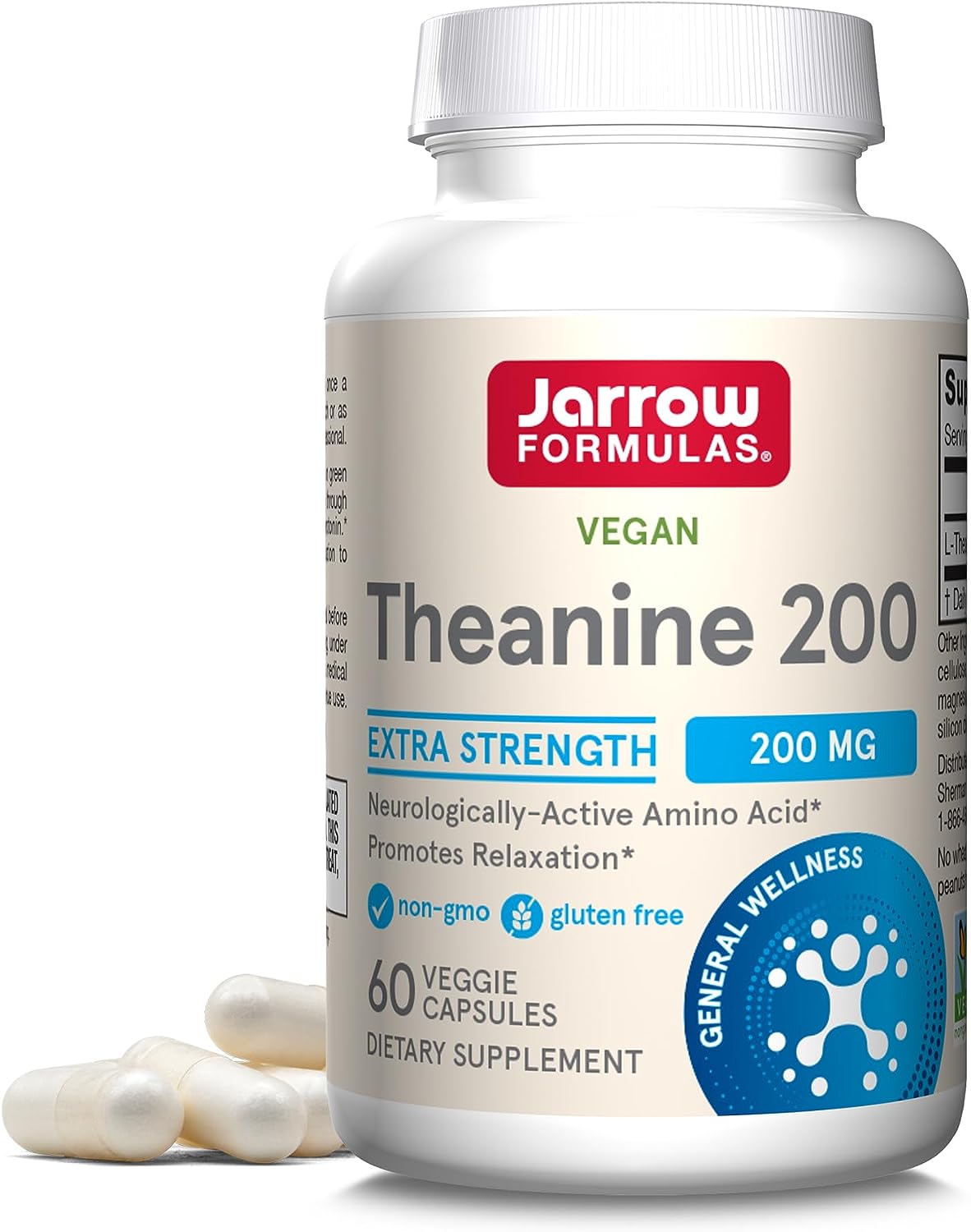 Jarrow Formulas Extra Strength Theanine 60 capsules