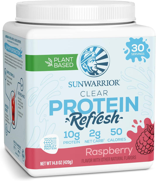 Sunwarrior Clear Protein Powder Water Mix,Raspberry Flavored - 14.8 oz