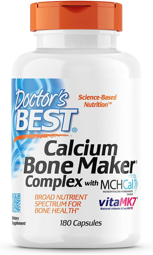 Doctor's Best Calcium Bone Maker Complex with MCHCal,180 Caps