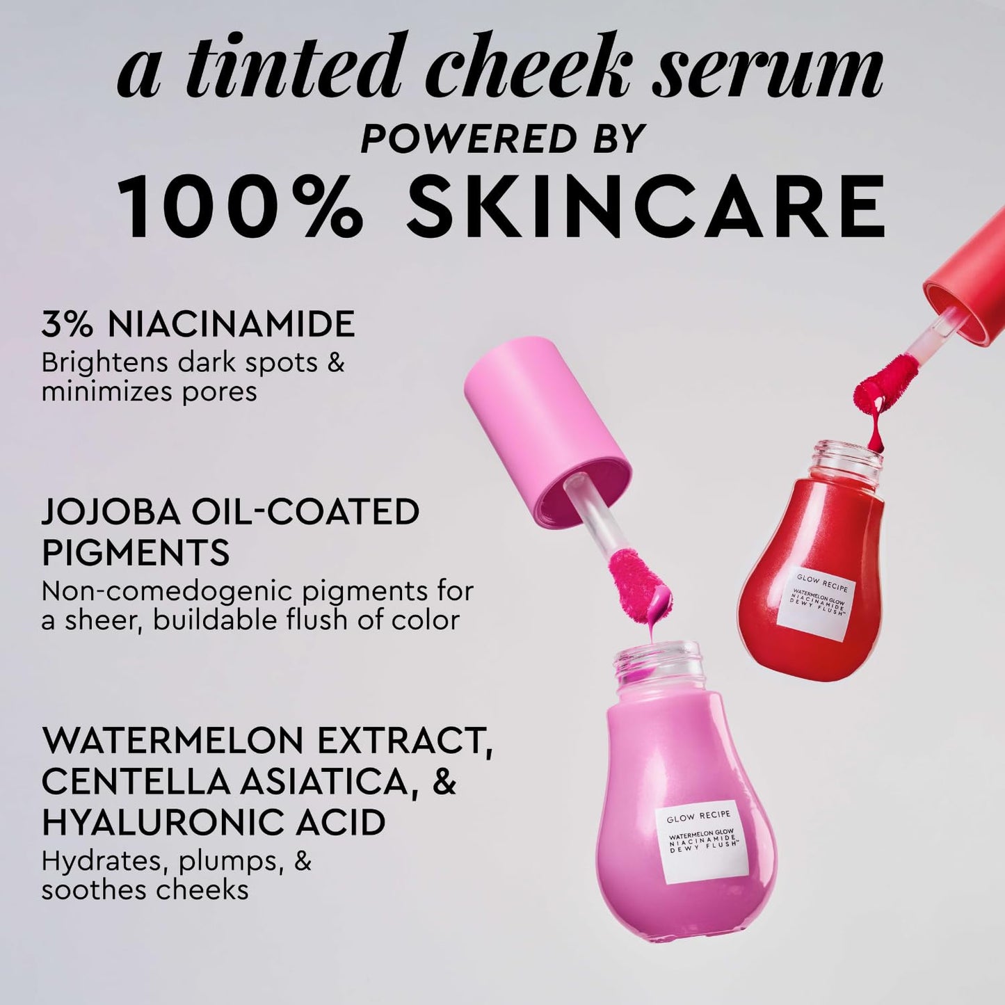 Glow Recipe Niacinamide Dewy Liquid Blush Serum Dragon Fruit Flush  - 0.4 oz