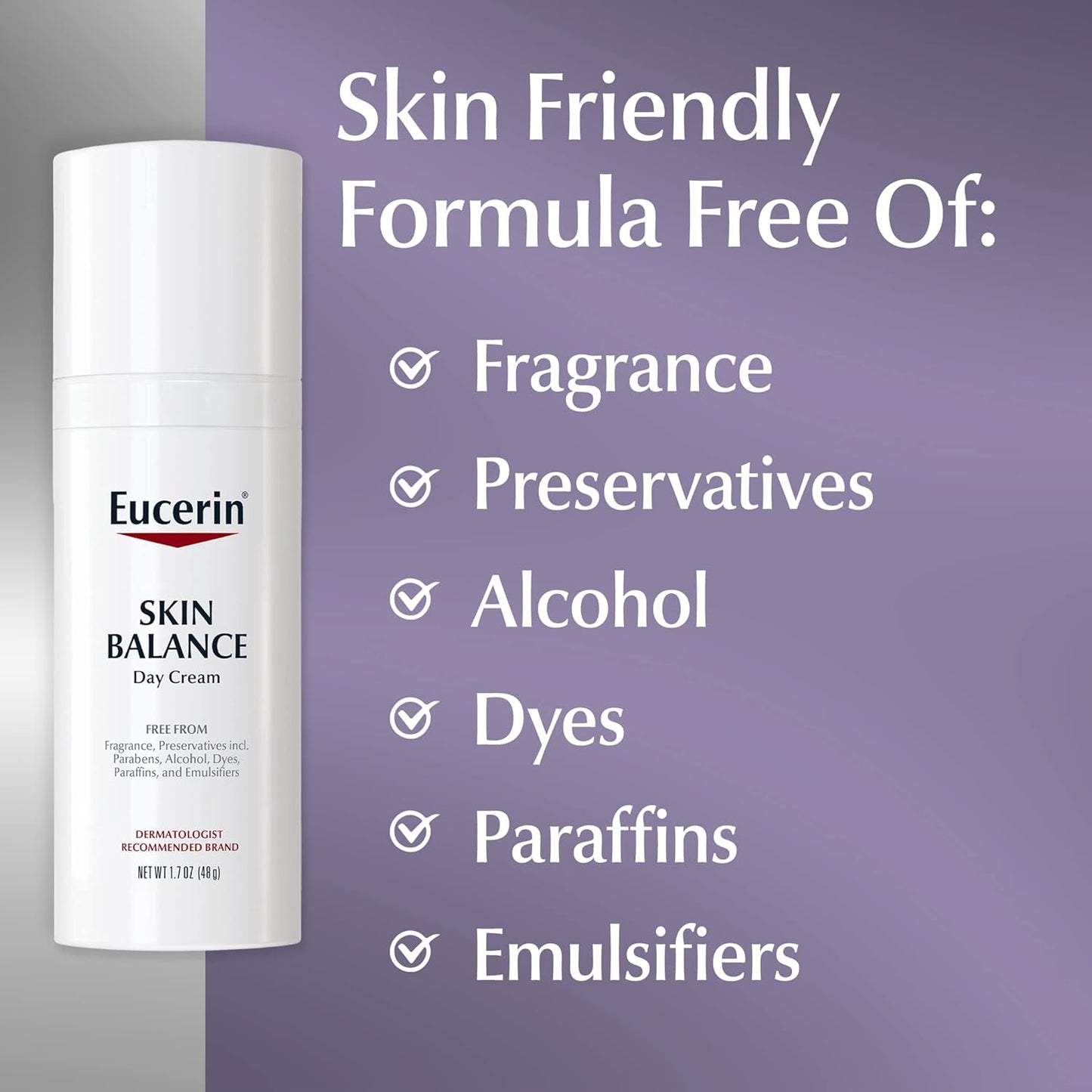 Eucerin Skin Balance Day Cream, with Tri-Balance Complex, 1.7 Oz Bottle