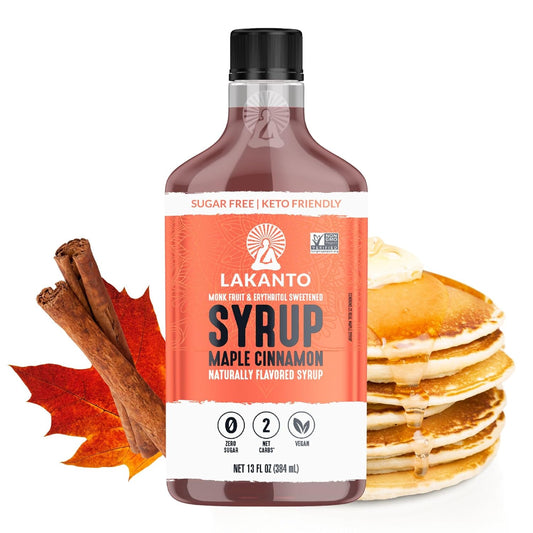 Lakanto Sugar Free Cinnamon Maple Syrup - 13 Fl Oz - Pack of 1