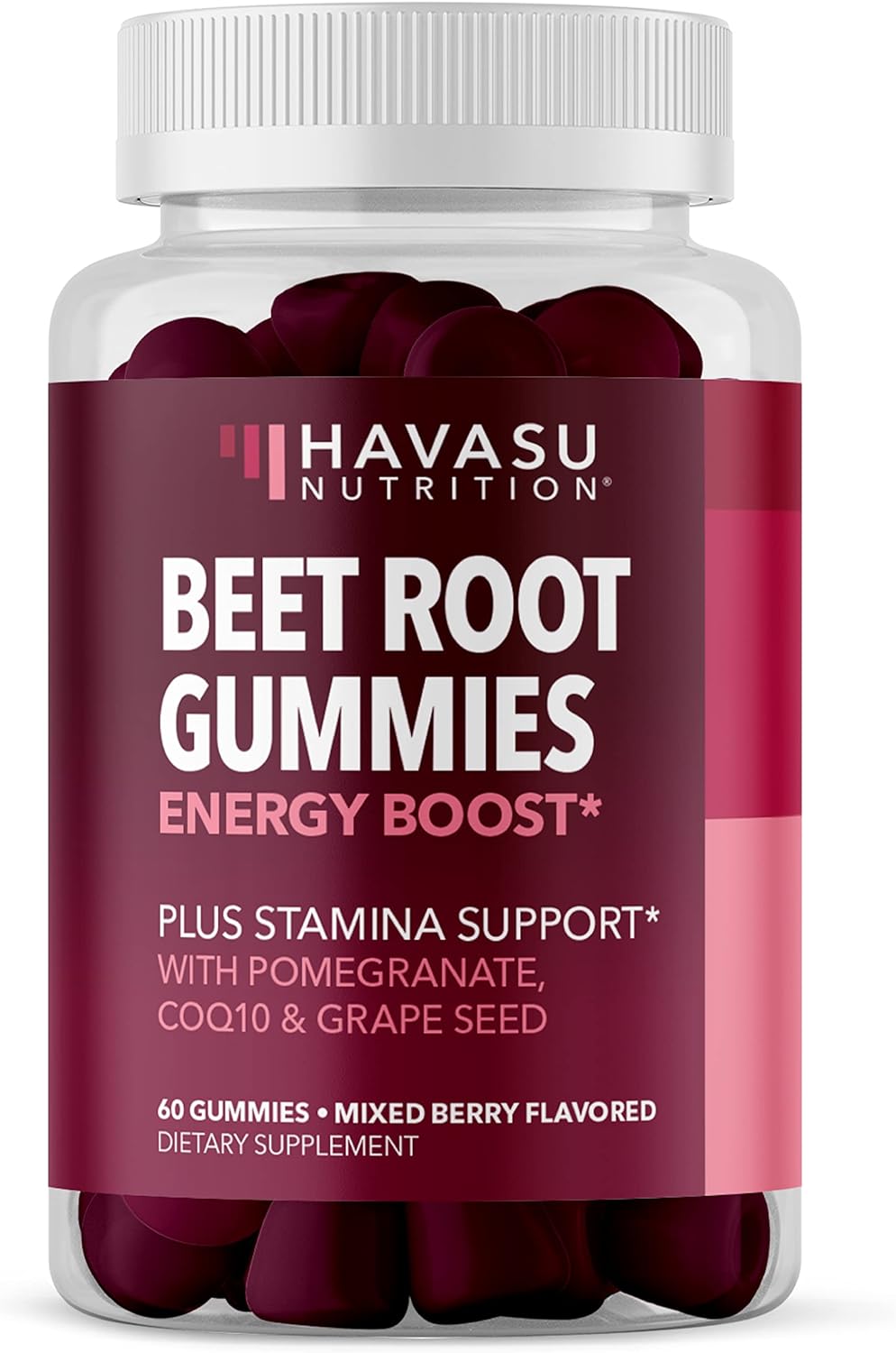 Beet Root + COQ10 Gummies Nitric Oxide Booster for Healthy Energy 60 count