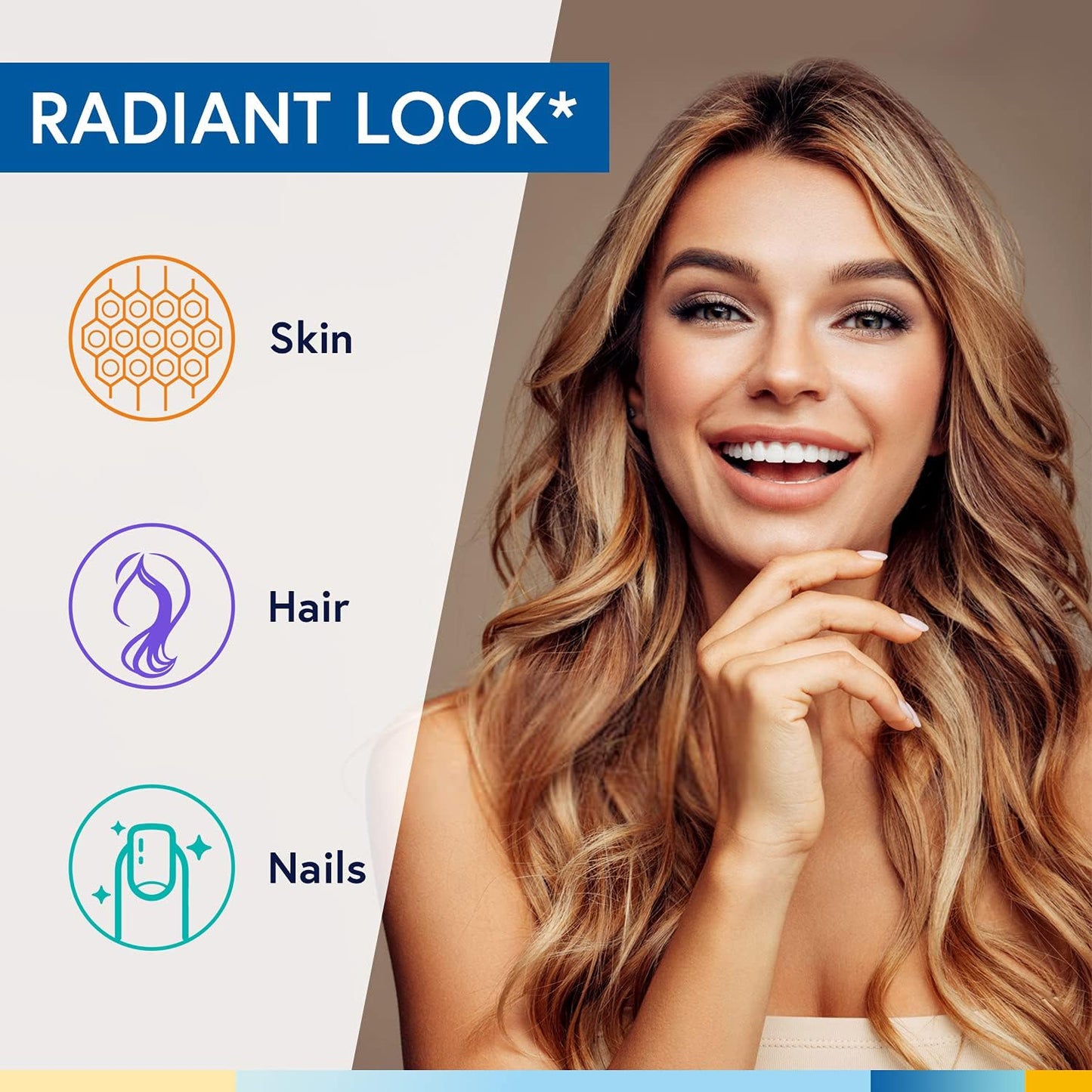 Terranics Multi Collagen Powder Type I II II V X with Biotin VC Hyaluronic Acid,16 oz