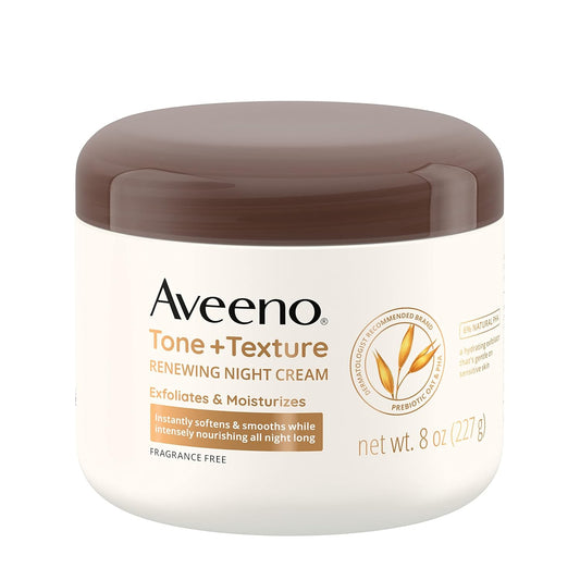Aveeno Tone + Texture Renewing Body Night Cream- 8 oz