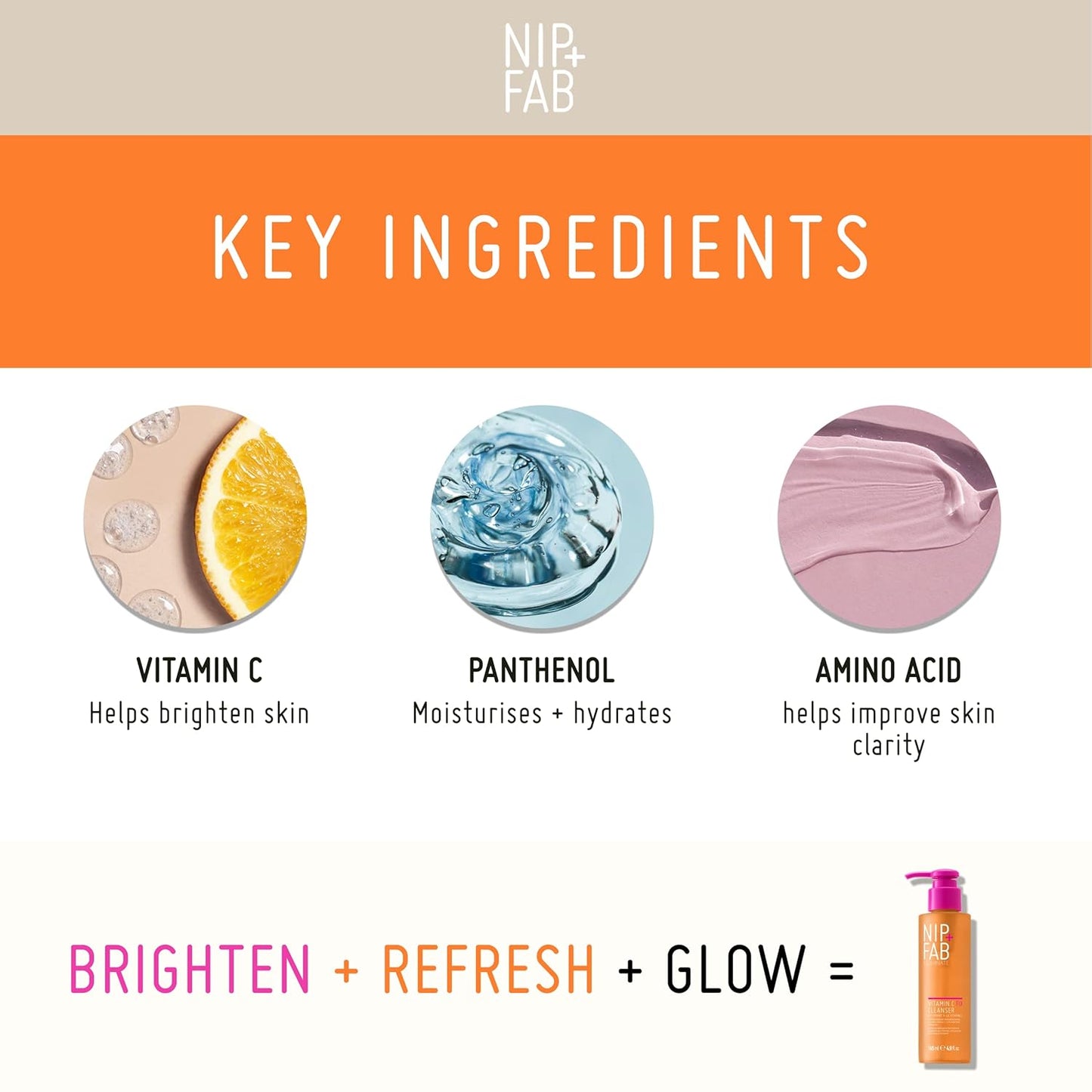 Nip + Fab Vitamin C Fix Gel Cleanser - 4.9 Fl Oz