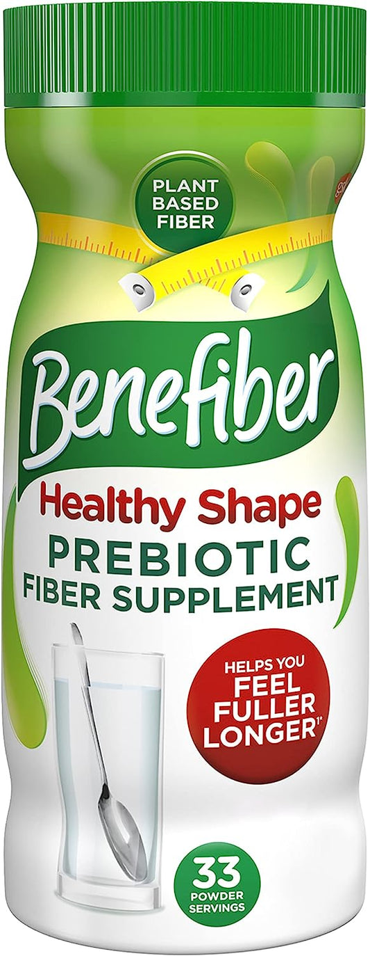 Benefiber Healthy Shape Prebiotic Fiber Supplement Powder 8.7 Ounces