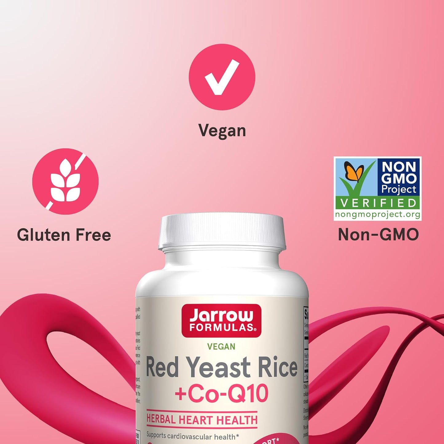 Jarrow Formulas Red Yeast Rice   Co-Q10  120 Veggie Caps