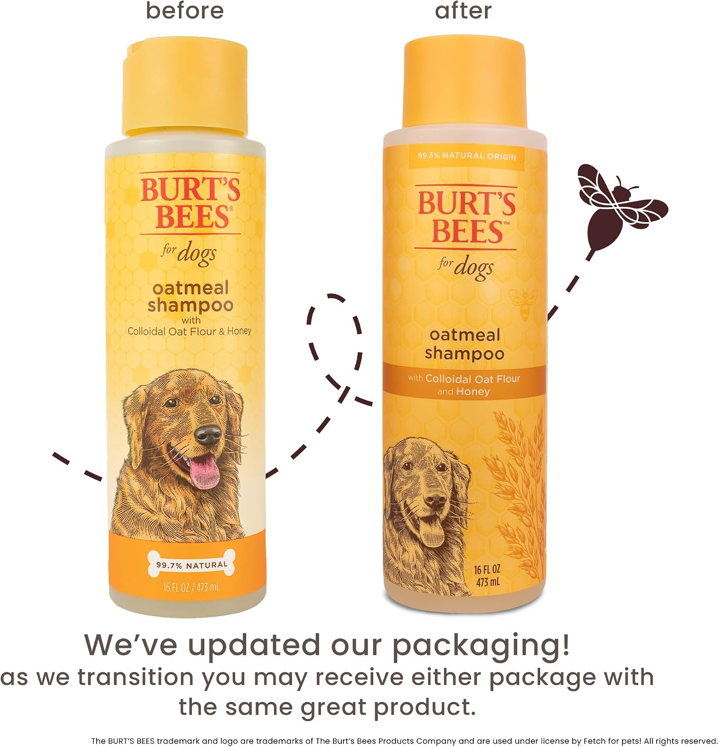Burt's Bees for Pets Oatmeal Dog Shampoo - 16 Fl Oz