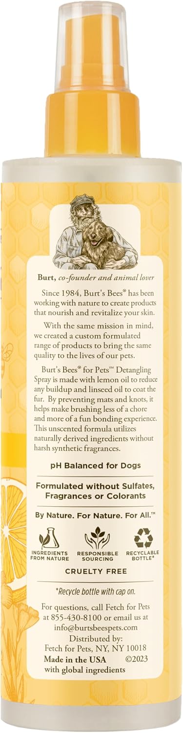 Burt's Bees for Pets Dog Detangling Spray - 10 Fl Oz