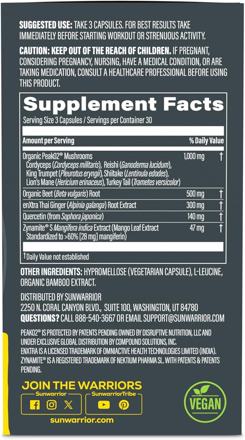 Sunwarrior Energy & Stamina  - 60 Capsules