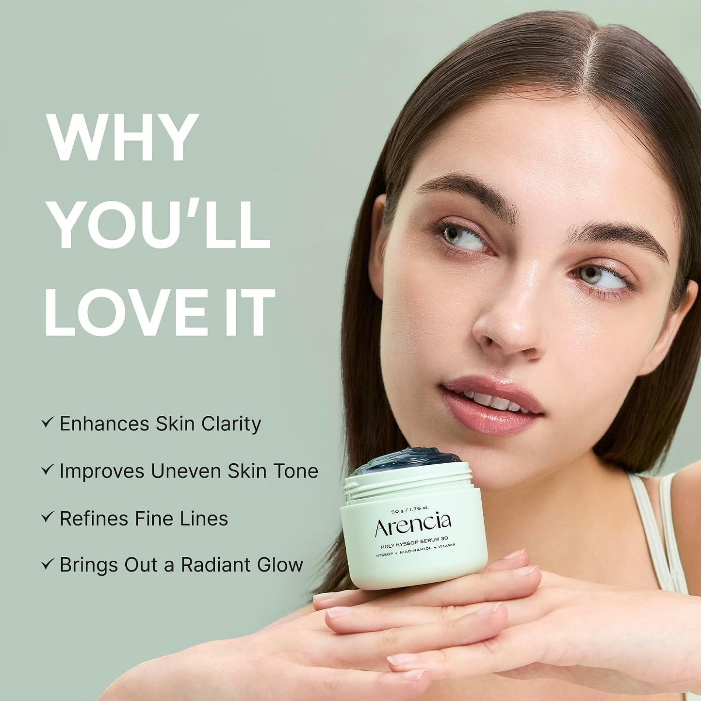 Arencia Glow Hyssop Overnight Face Mask Serum -1.76 fl oz