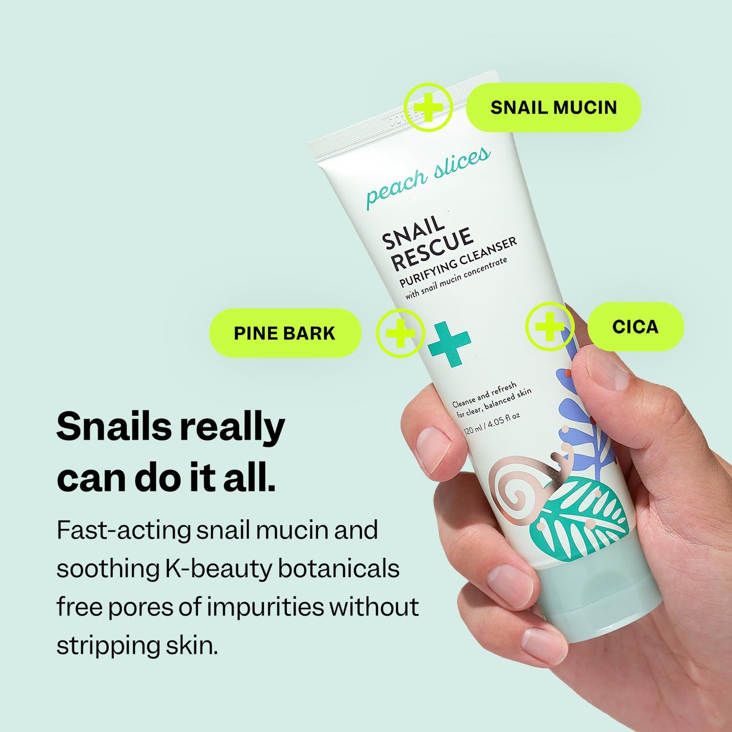 Peach Slices - Snail Rescue Purifying Cleanser (4.05 oz)
