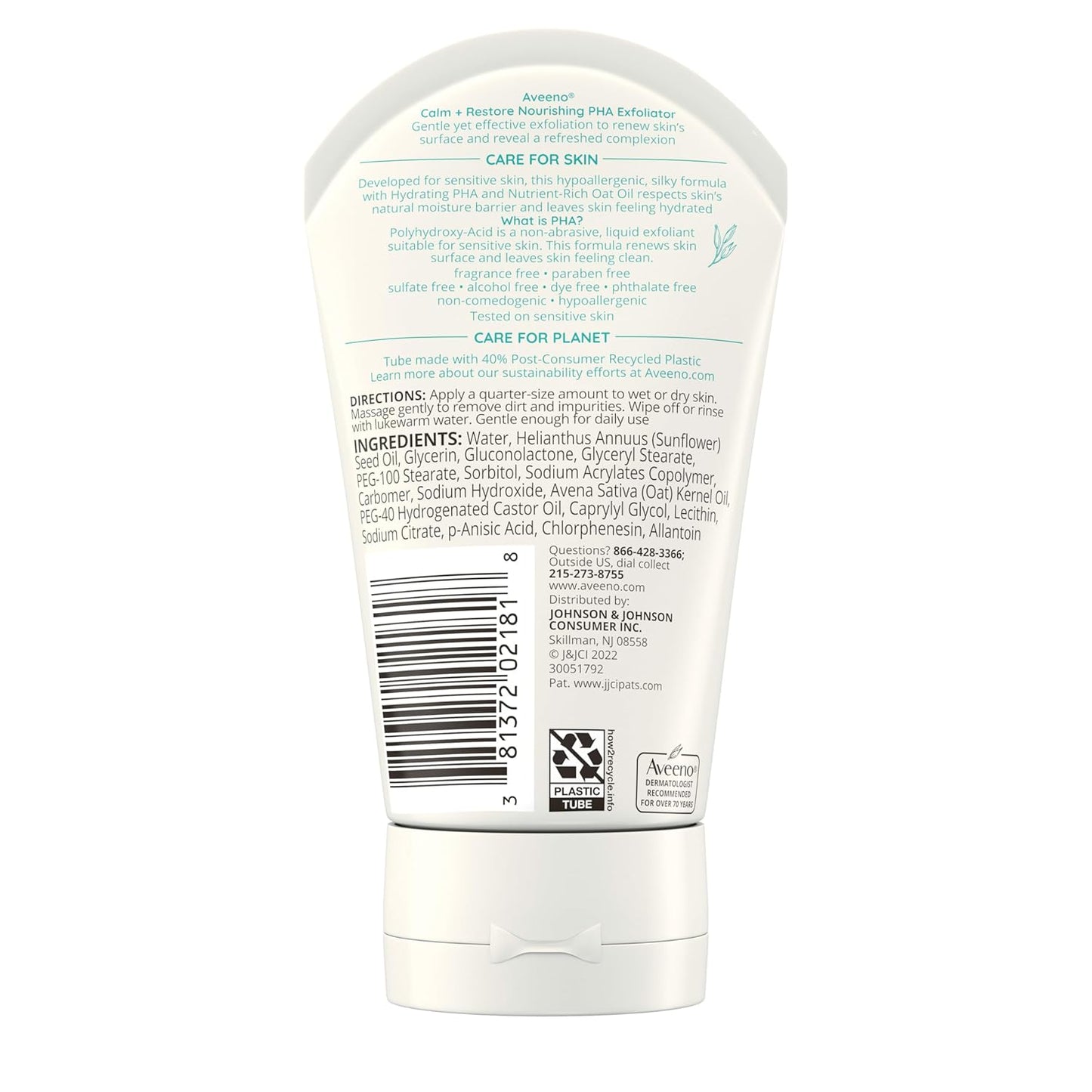 Aveeno Calm + Restore Nourishing PHA Facial Exfoliator - 4 fl. oz