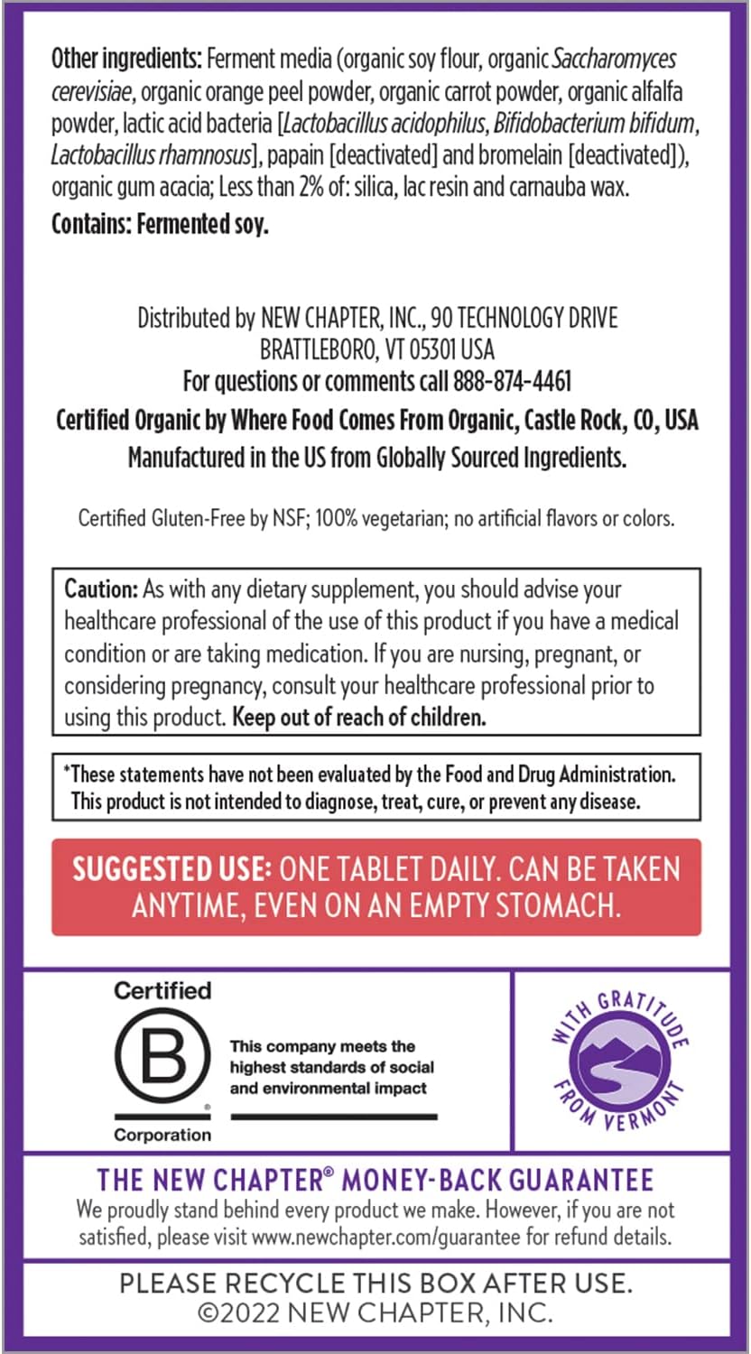 New Chapter Women's Multivitamin 50 Plus for Cellular Energy 72 count