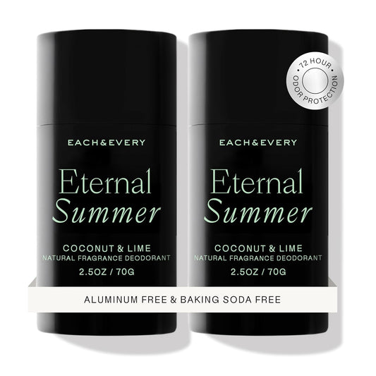 Each & Every Aluminum Free Deodorant Coconut & Lime - 2.5oz, 2 Pack