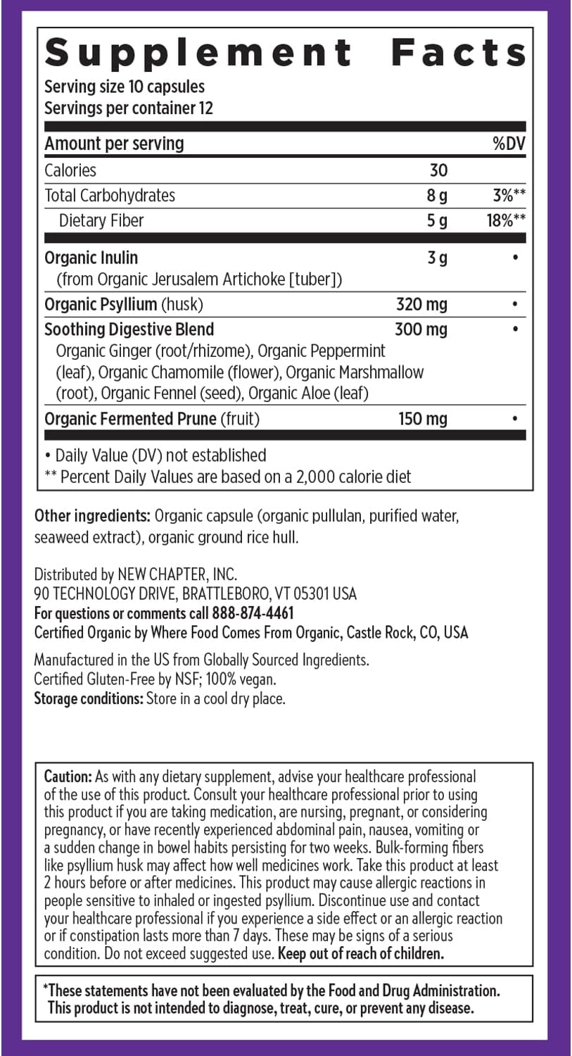 New Chapter All-Flora Multi-Fiber Supplement -  120 Count