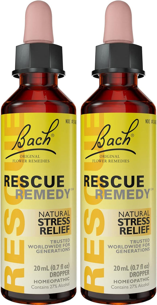 Bach RESCUE REMEDY Dropper 20mL, Natural Stress Relief