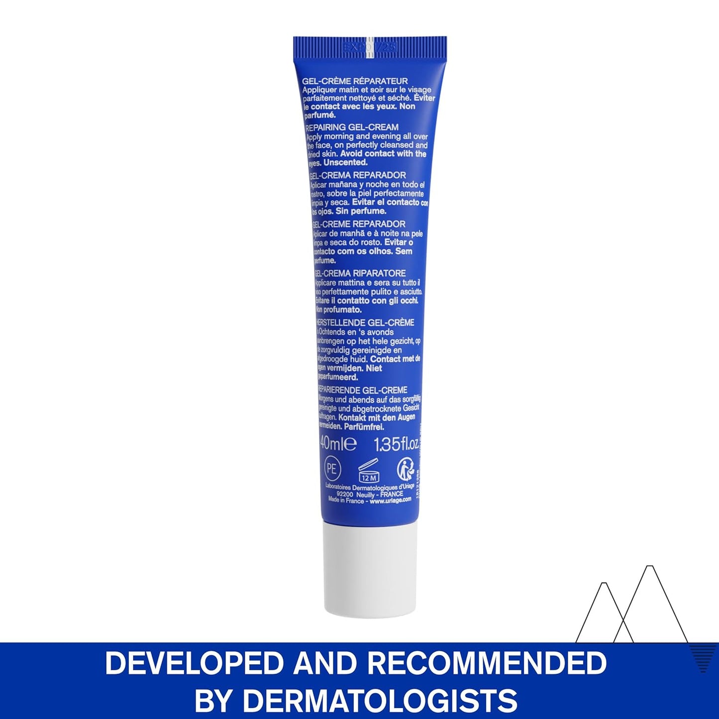 URIAGE Cica-Daily Repairing Gel-Cream for Face - 1.35 oz