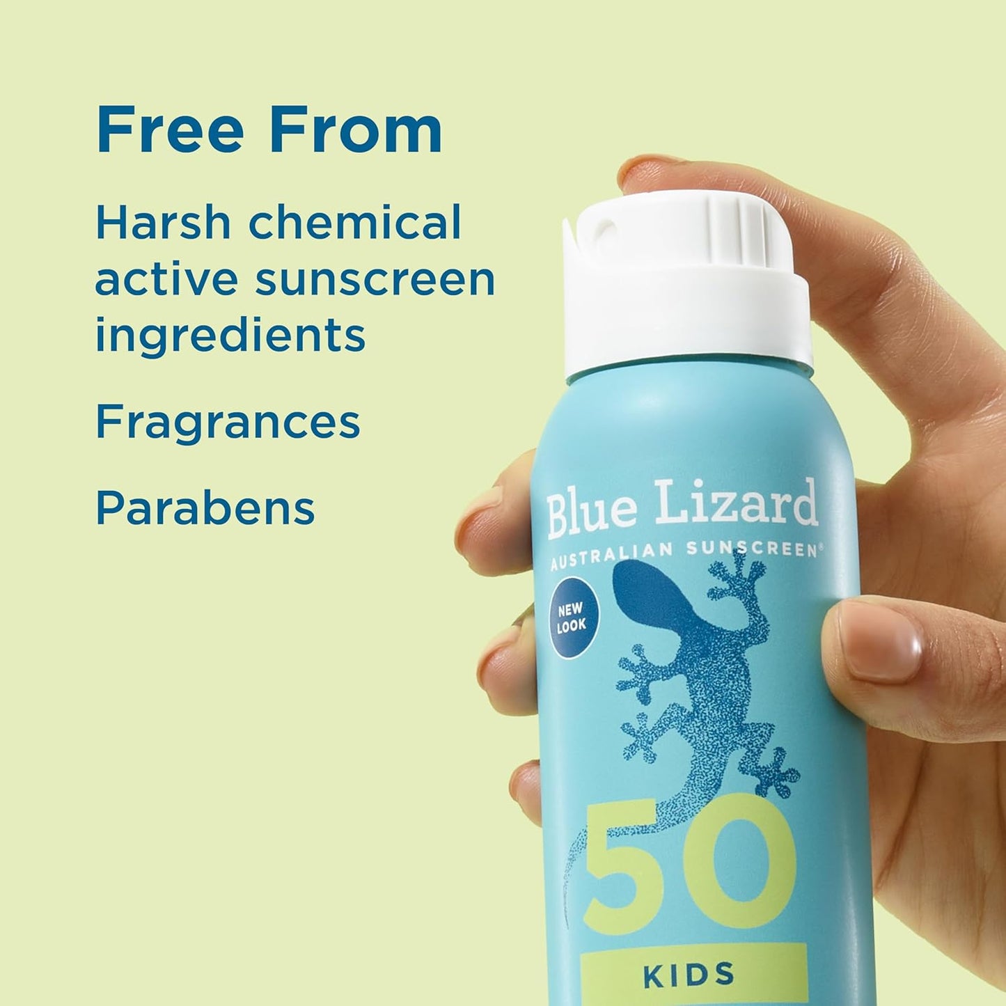 BLUE LIZARD Sunscreen SPF 50+ Spray Kids  - 5 Fl Oz   Pack of 2