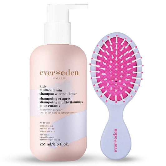 Evereden Kids Hair Care: 2 in 1 Shampoo and Conditioner in Cool Peach 8.5 fl oz.