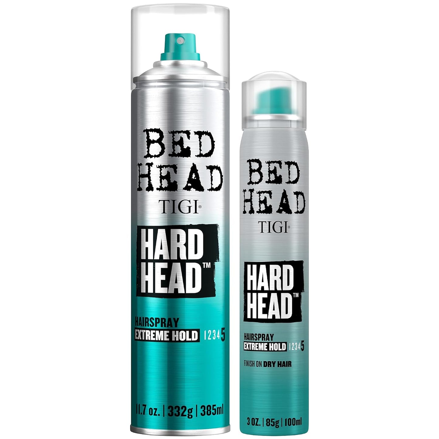 TIGI Bed Head Hard Head Hairspray, Travel-Size + Full-Size