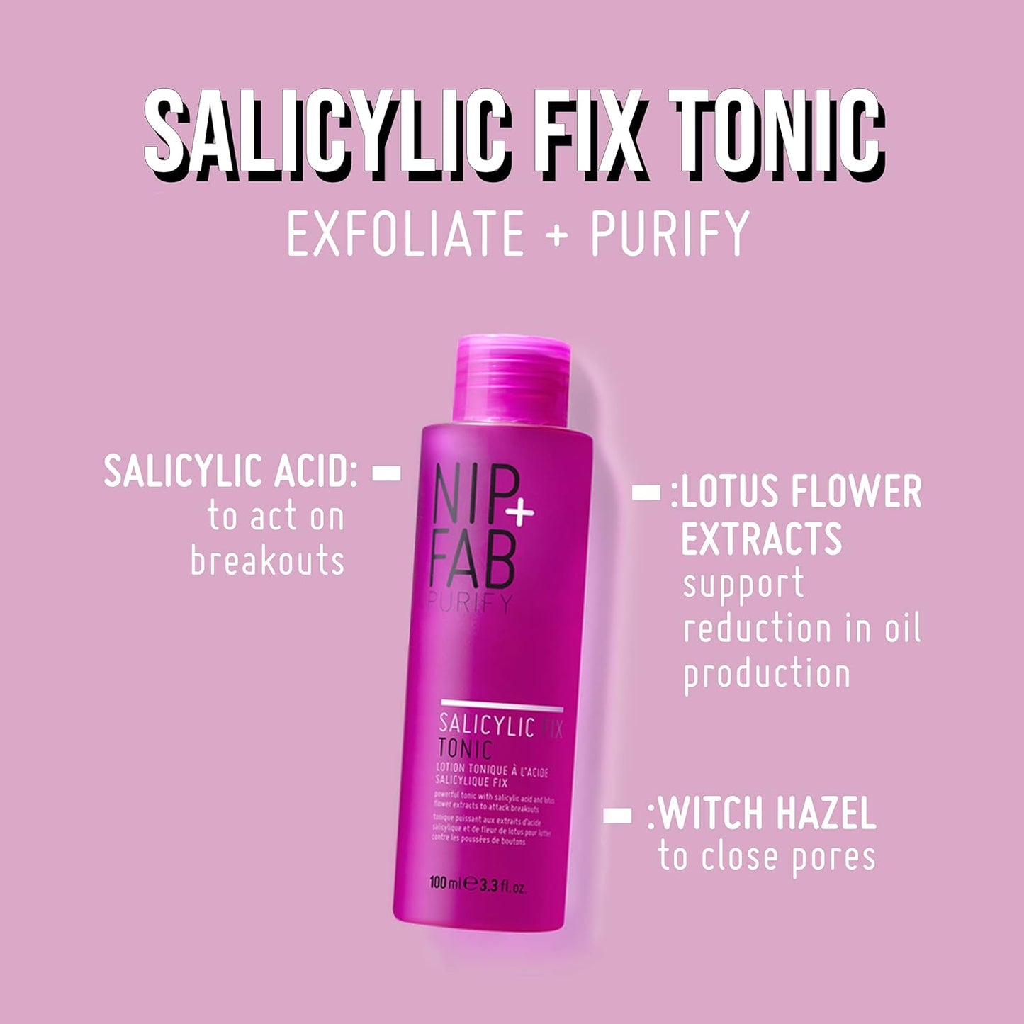Nip + Fab Salicylic Acid Fix Tonic for Face - 3.3 Fl Oz
