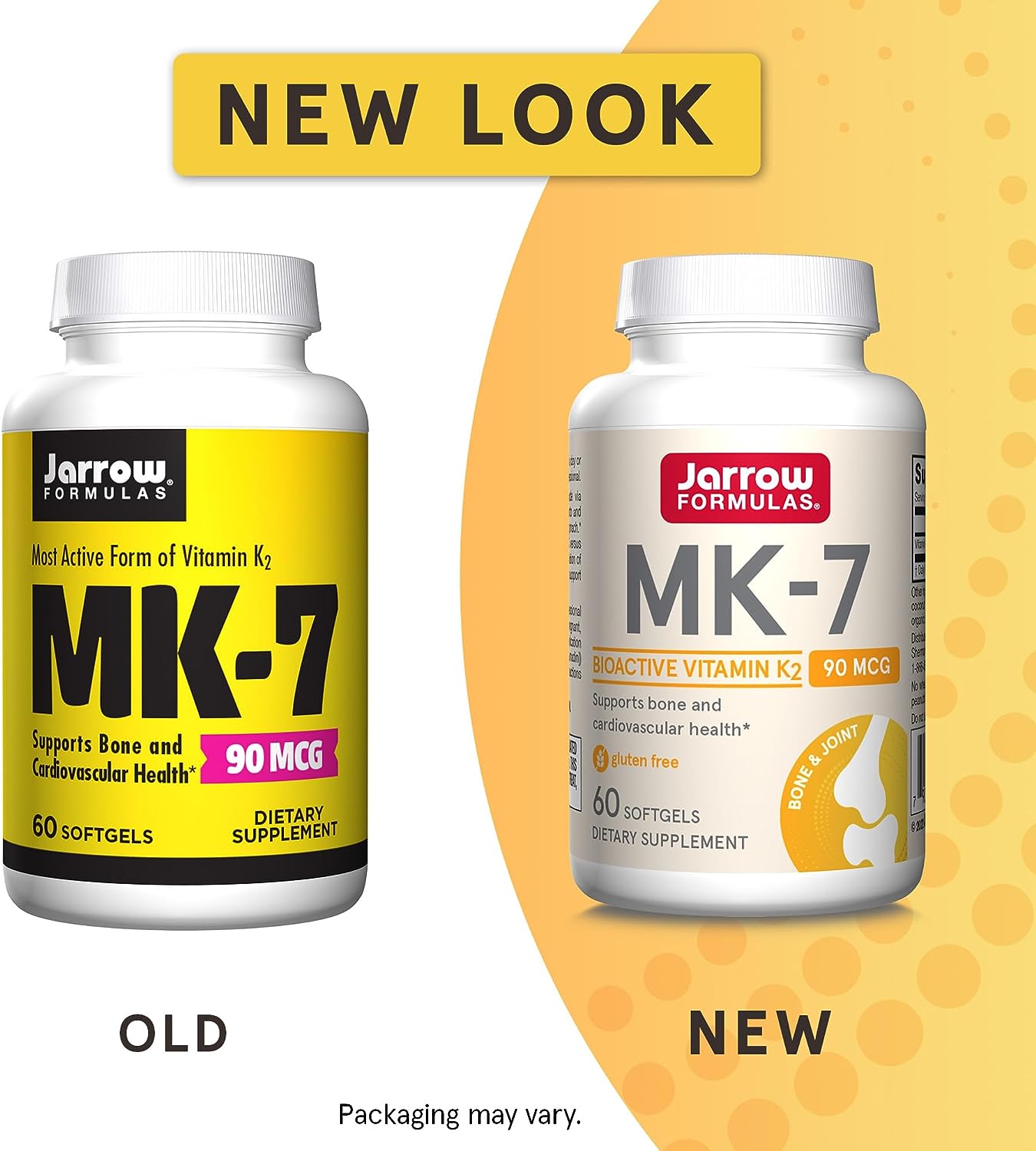 Jarrow Formulas MK- 7 - Bioactive Form of Vitamin K2  60 softgels
