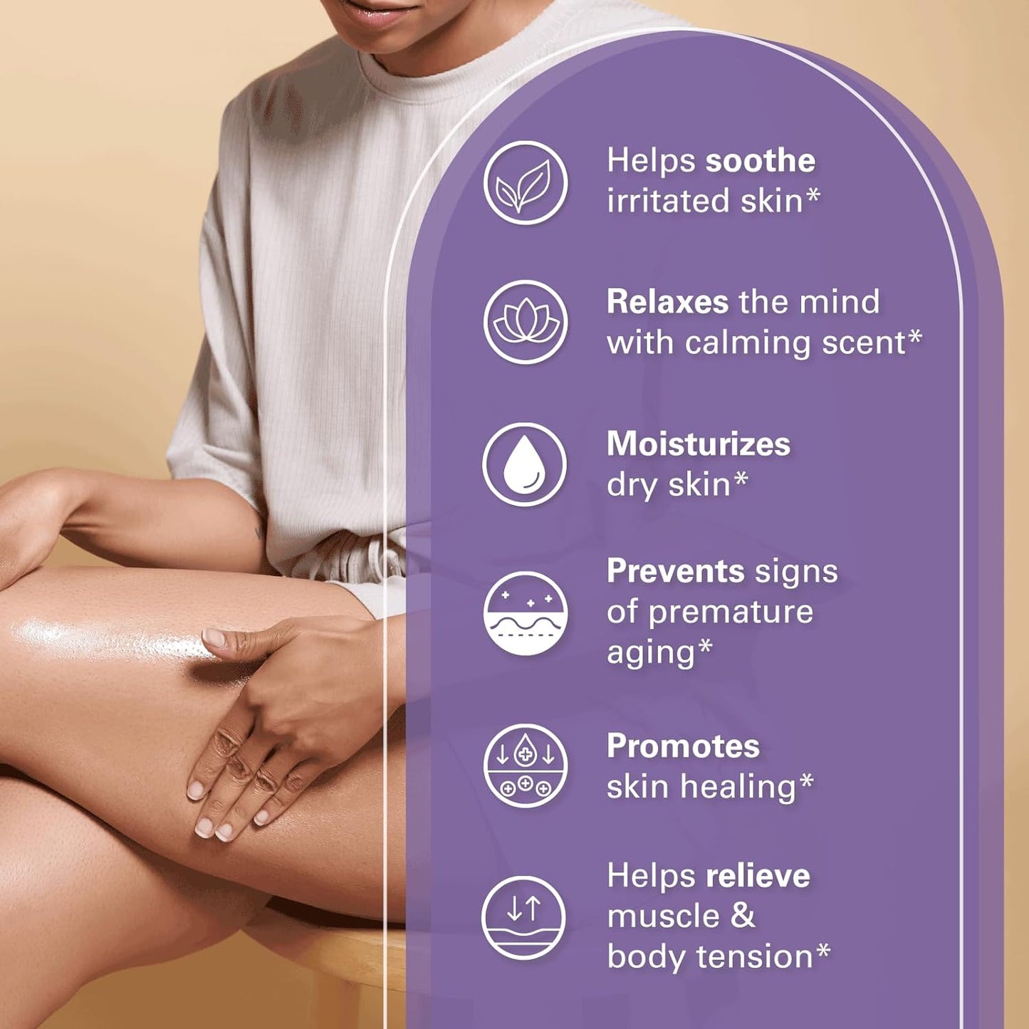 Lavender Massage Oil with Collagen and Stem Cells