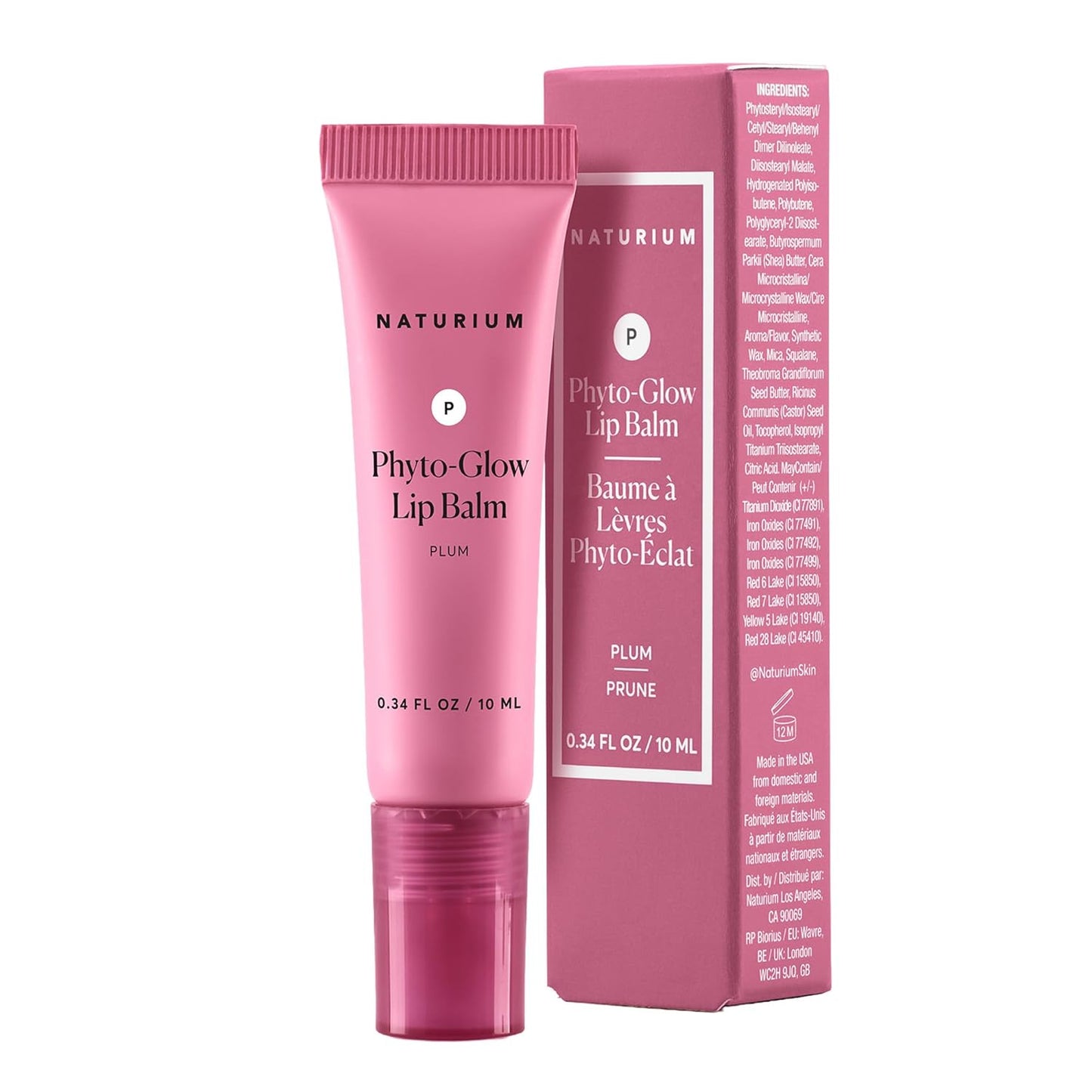 Naturium Phyto-Glow Lip Balm - 0.34 oz Plum