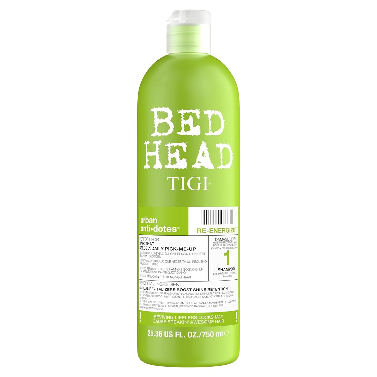 Bed Head by TIGI Urban Antidotes Re-Energize Daily Shampoo - 25.36 fl oz