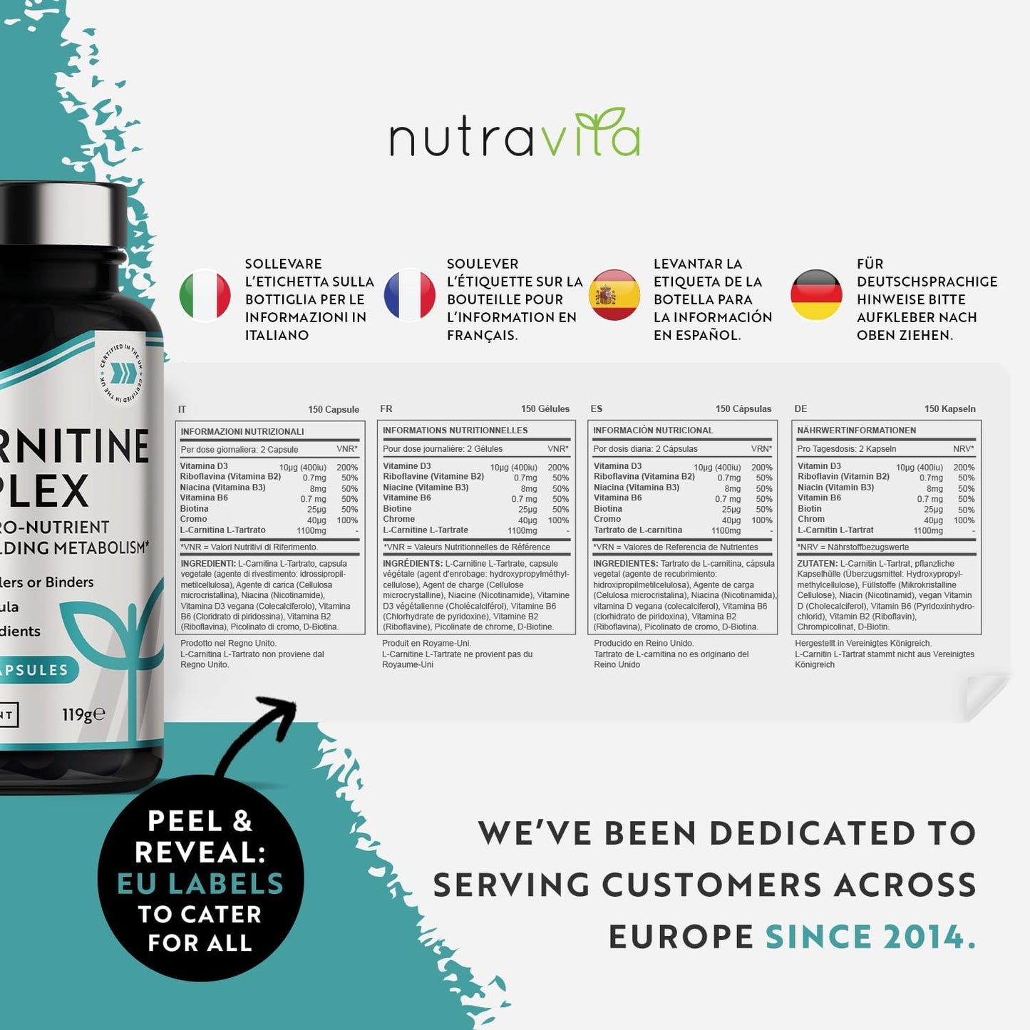 L-Carnitine Complex - 150 High Strength Capsules